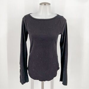 Three Dots Black Long Sleeve Shirt